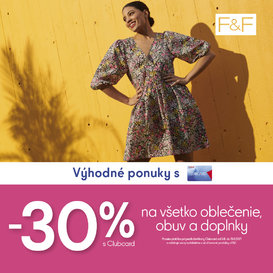 30 % zľava s Clubcard