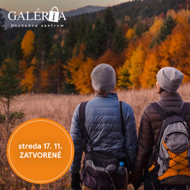 V stredu 17.11. zatvorené