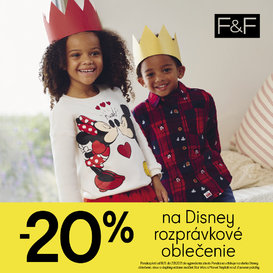 20 % na Disney rozprávkové oblečenie