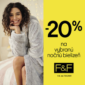 20 % na vybranú nočnú bielizeň