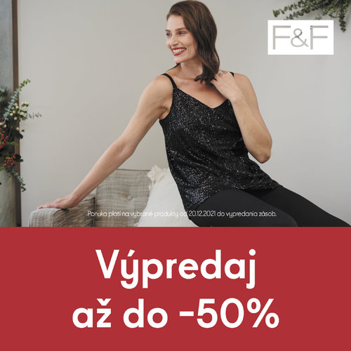  Výpredaj až do - 50 %