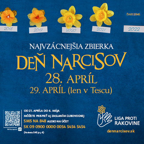 PODPORTE AJ VY DEŇ NARCISOV 2022