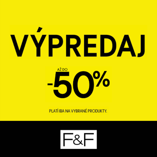 Výpredaj až do – 50 %