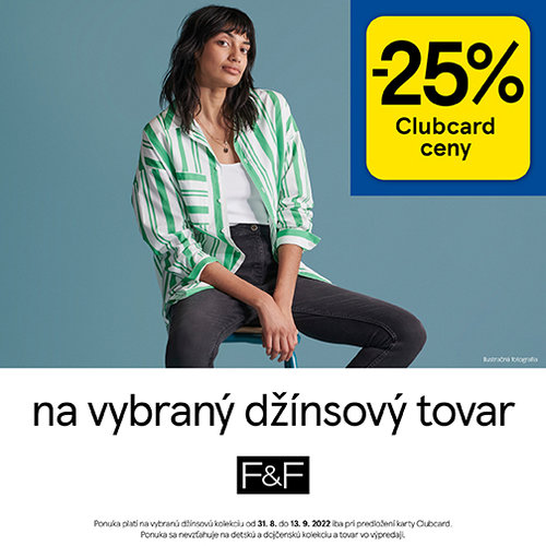 - 25 % na vybraný džínsový tovar