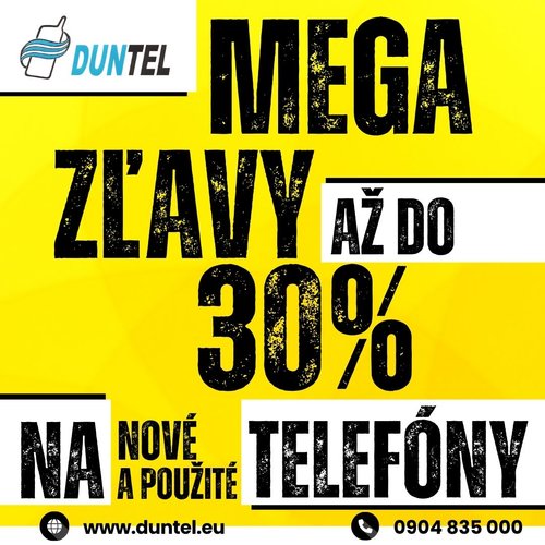 MEGA ZĽAVY v DUNTEL! 